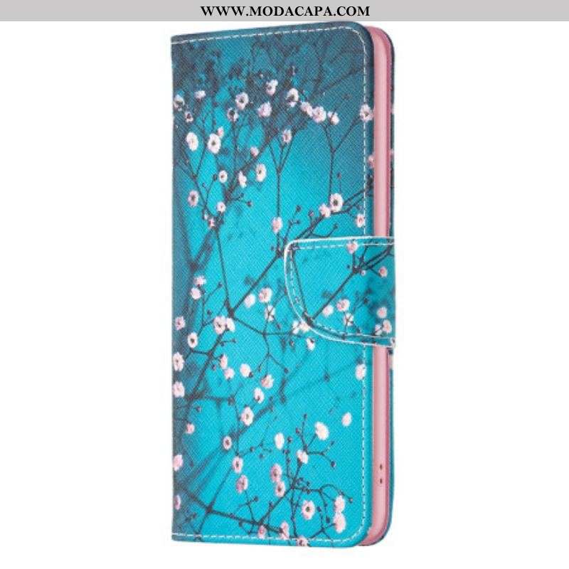 Capa Flip Para iPhone 15 Ramos Floridos